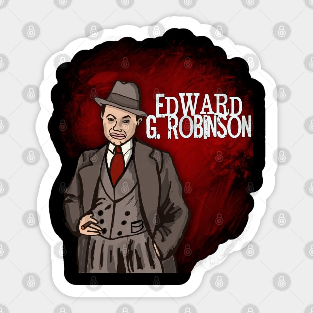 Edward G Robinson Sticker by TL Bugg